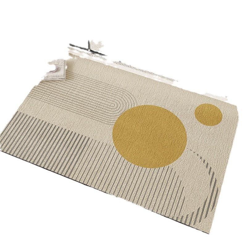 Silica Diatomite Bath Mat Absorbent Fast Drying Non Slip Floor Rug Bathroom Entrance Modern Minimalist