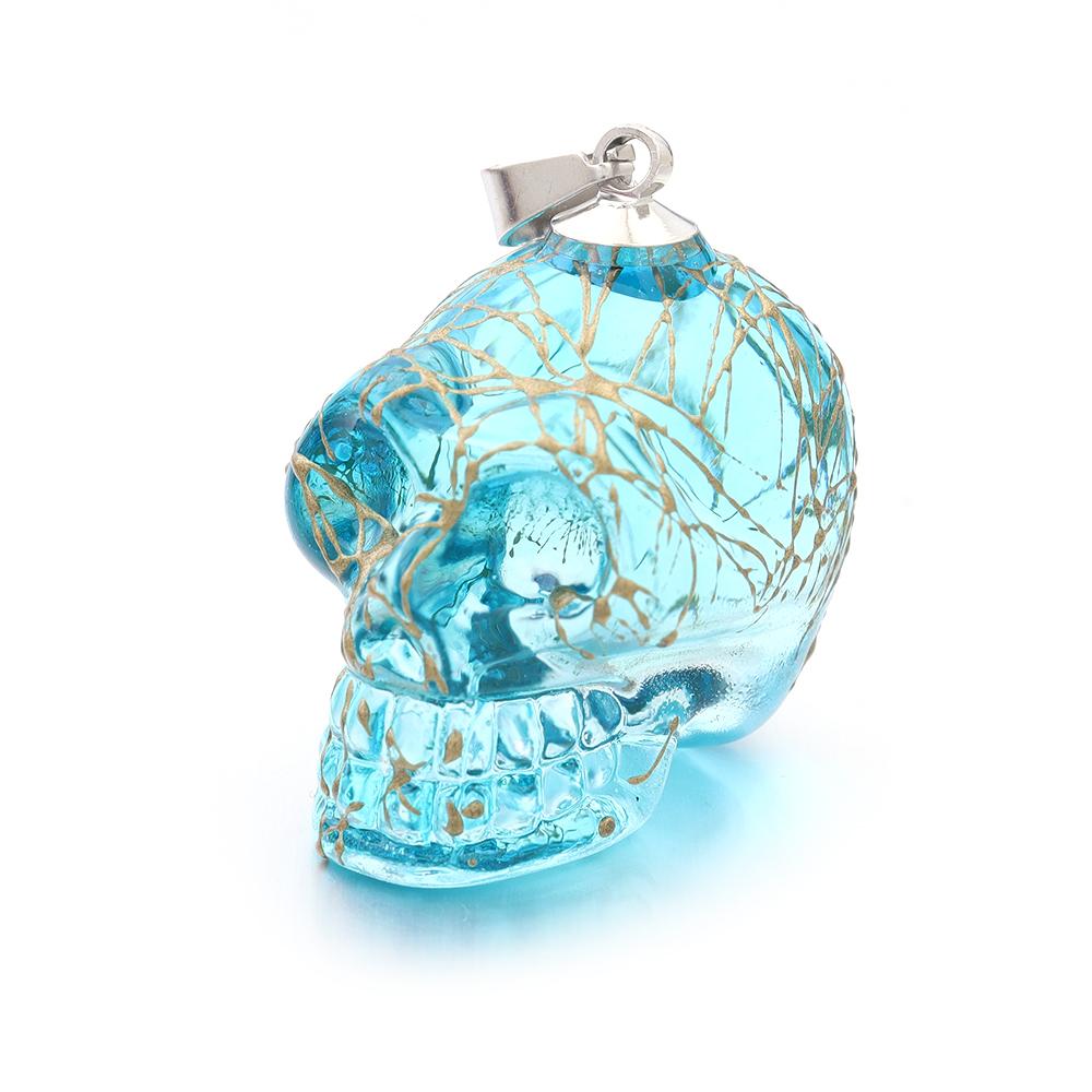 2025 New Punk Skull Pendants Lampwork Charm Pendants for Jewelry Making Skeleton Pendant DIY Necklace Christmas Gift Wholesale