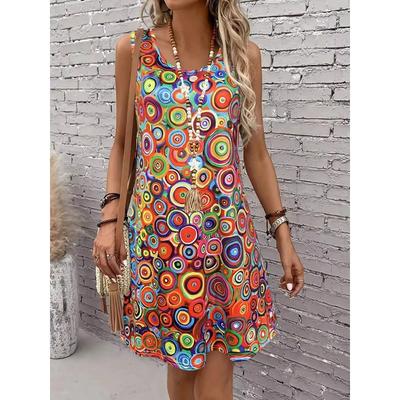 Женское мини-платье с открытыми плечами, с принтом по всей поверхности, сексуальное летнее платье для отпуска, струящееся летнее пляжное платье, бохо-шик, короткое платье