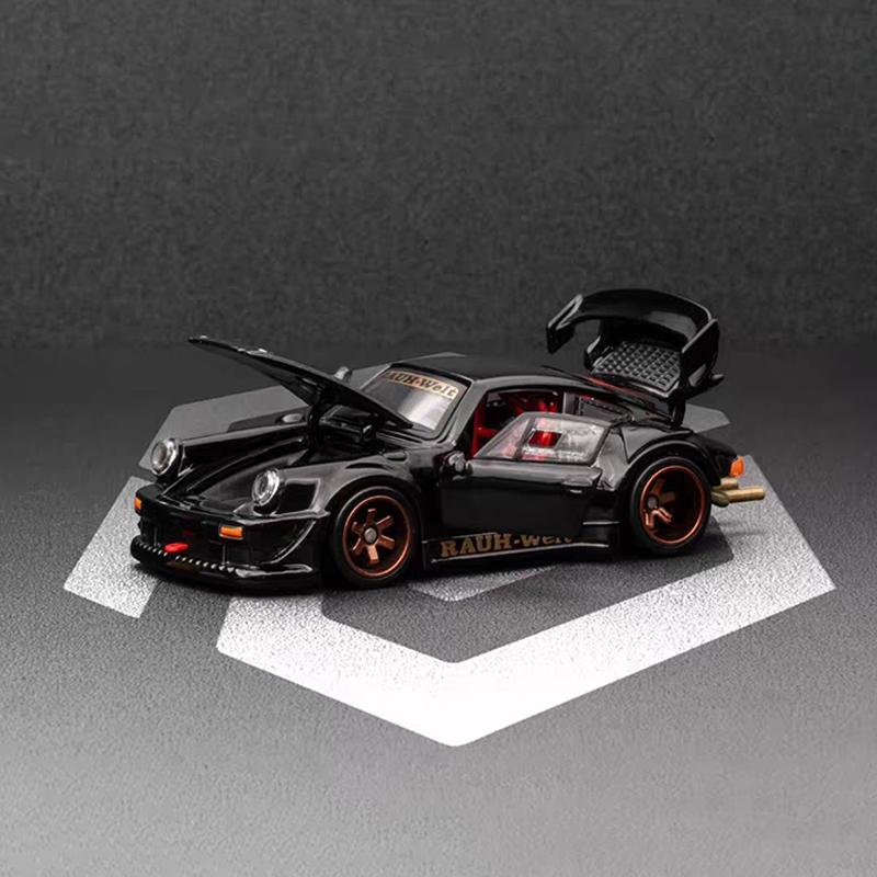 AABKN1 New In Stock Fg 1:64 Porsche 911 Rwb 930 Alloy Miniature Diecast Model Porshce Sports Rauh Welt Car Toys Kids Gift