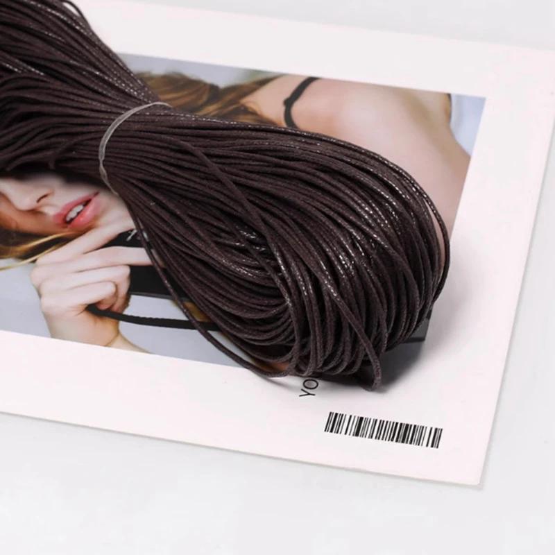 Текстура колотого льда Разноцветные ПУ ремешки Круглый шнур из искусственной кожи Плетеная веревка для рукоделия Изготовление ожерелий и браслетов 45 м 2 мм