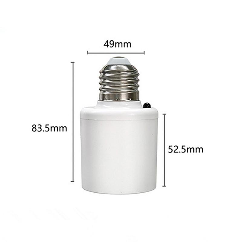 Беспроводной звуковой и световой выключатель для лампы E27 220 В, выключатель света для дома, детская комната, гостиная, спальня, патрон для лампы E27