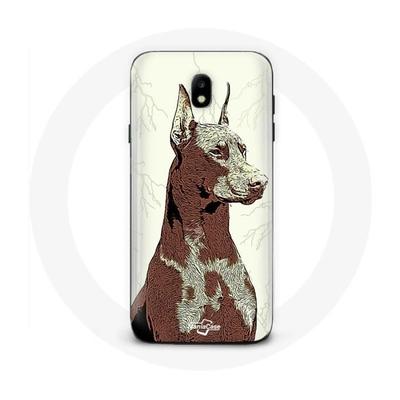 Coque Samsung Galaxy J3 2017 Doberman Race De Chiens