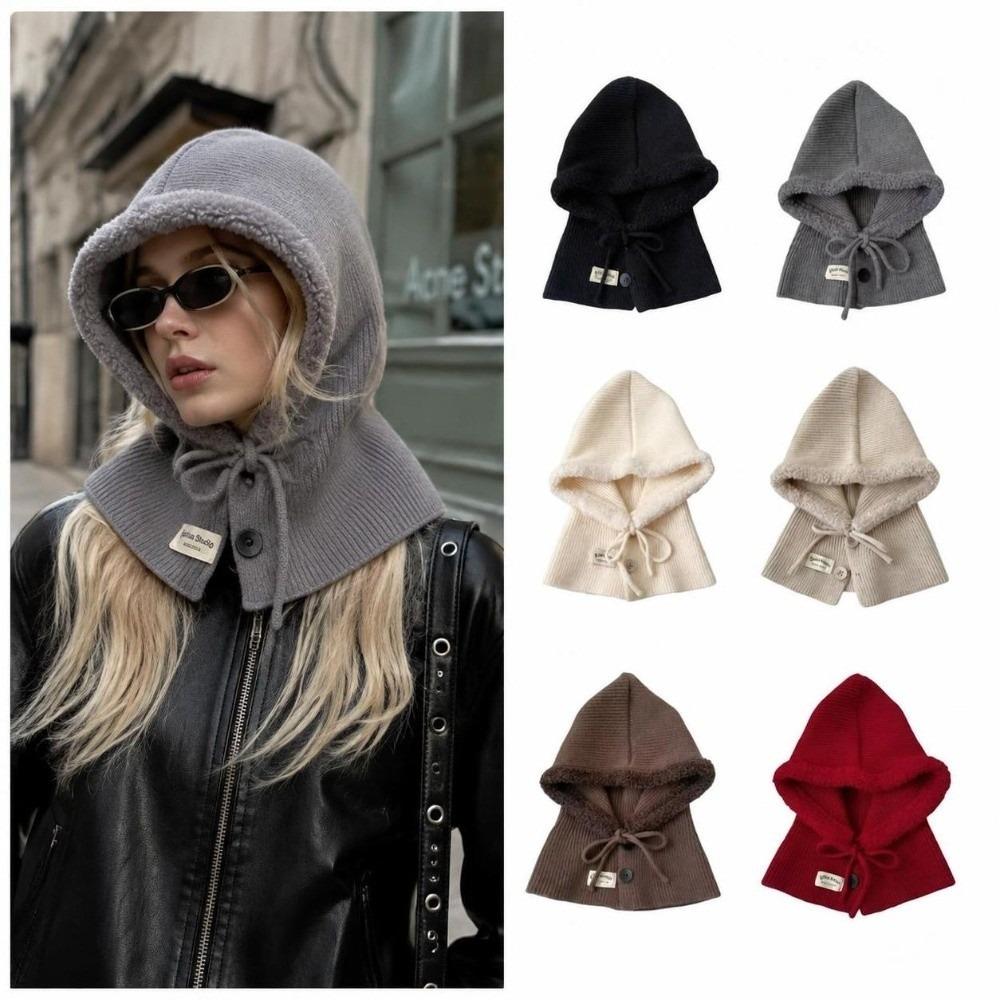 Windproof Earflap Hat Warm Ear Protection Hat Fashion Knitted Hat Women Girls