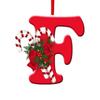 New Creative English Letter Hanging Acrylic Flat Christmas Tree Home Party Decoration Gift