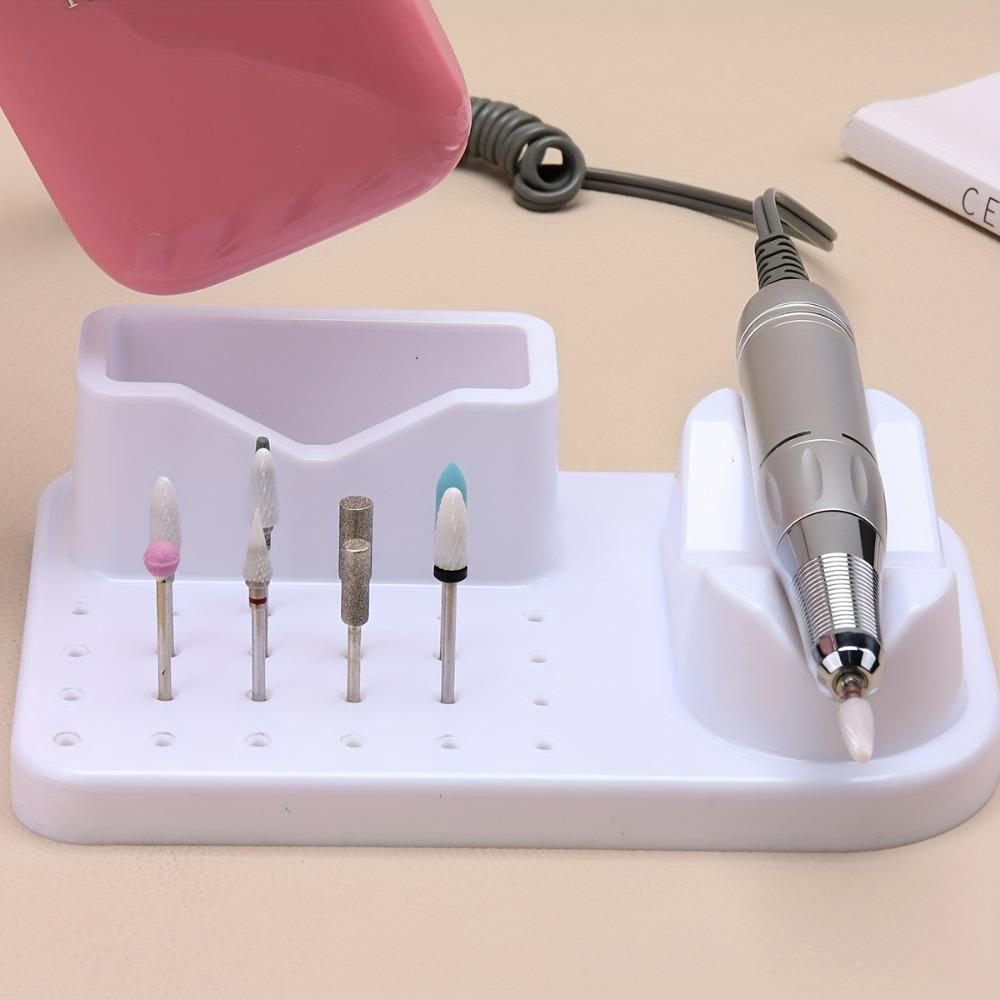Grinder Rack Manicure Storage Box Plastic Portable Nail Art Tools Holder Tool Organization