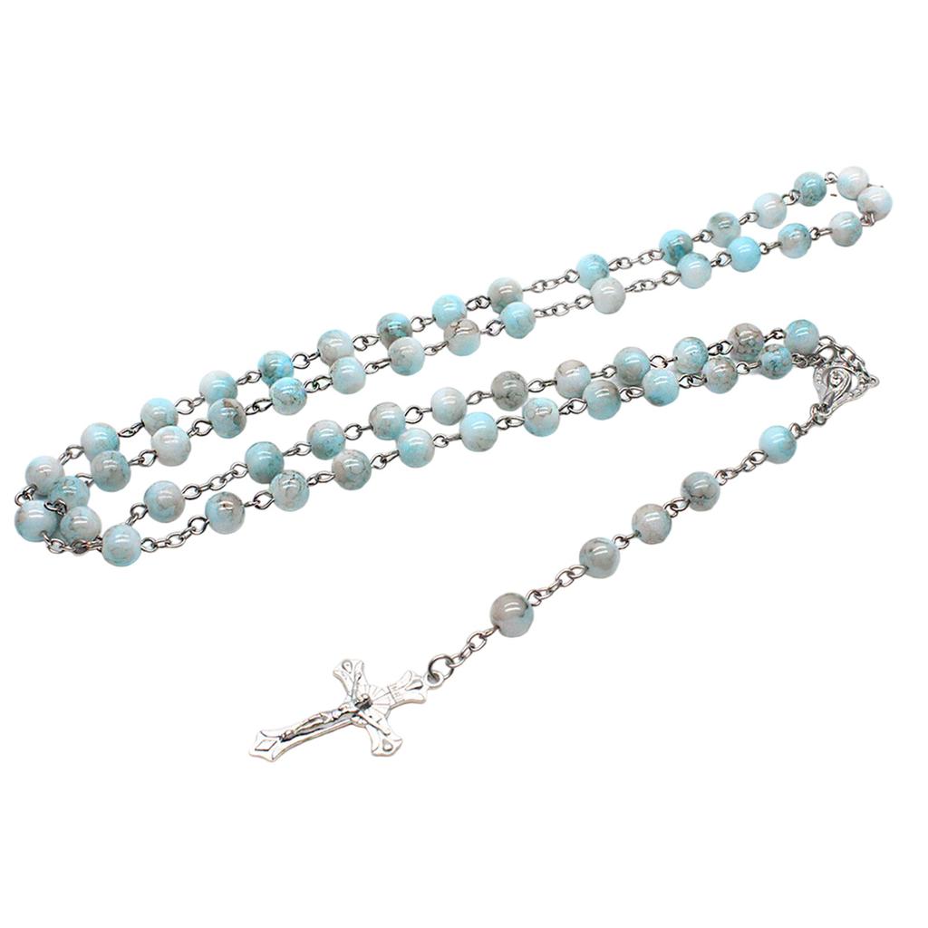 Католические маркировки бусины четки ожерелье кресты религиозная цепь церковные молитвы подвески ювелирные изделия для женщин крещение подарок