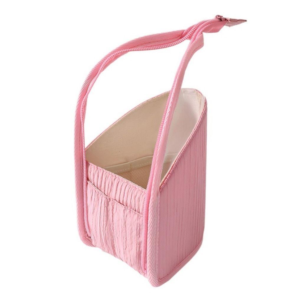 Large Capacity Vertical Cosmetic Bag Waterproof Travel Storage Pouch Makeup Brush Case Travel