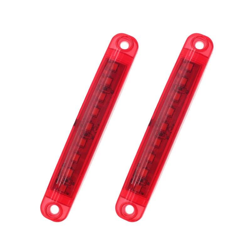 2x 9 светодиодов Белый + Янтарный + Красный + Зеленый + Синий 24 В Водонепроницаемые фонари Боковые габаритные фонари Задний указатель Стояночные огни Автобус/грузовик/прицеп/грузовик