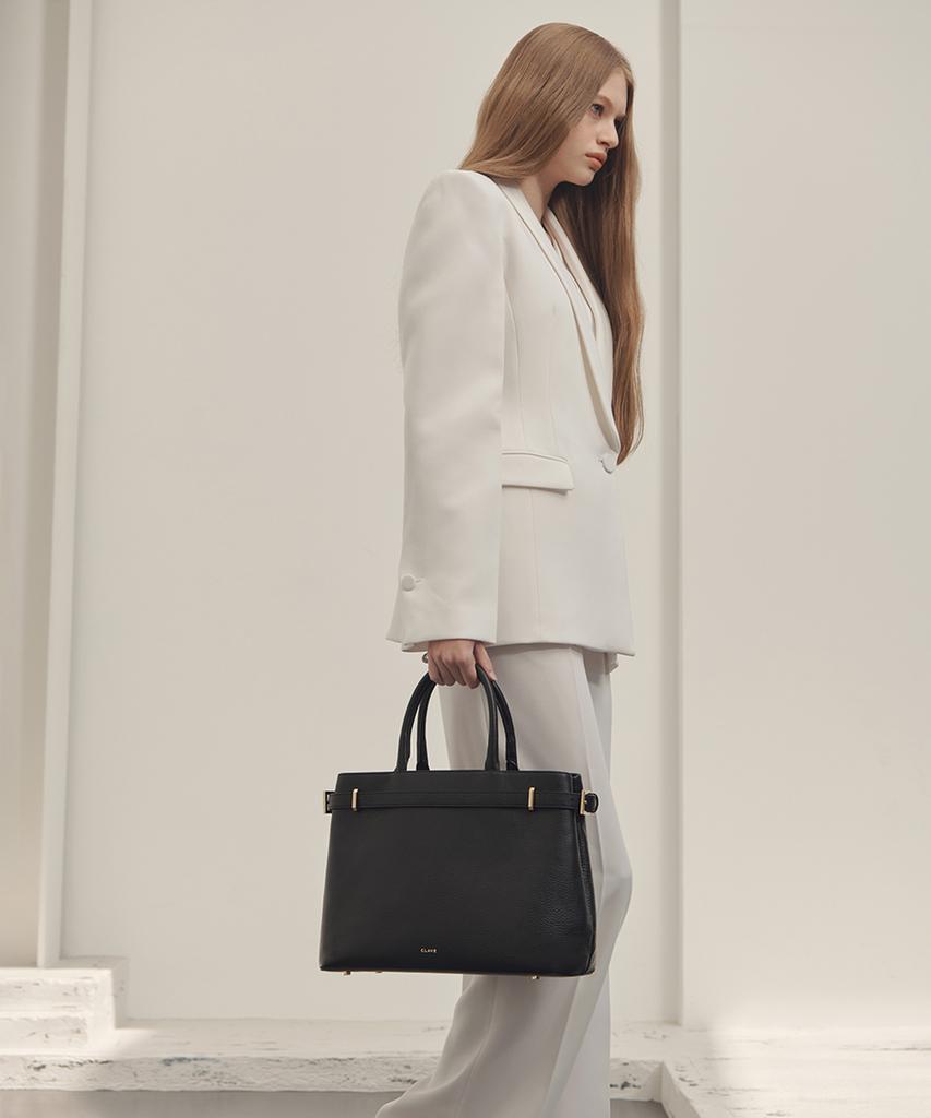 Clave Olivia Black Tote Bag