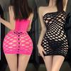 Сексуальное нижнее белье Сетчатый бодистокинг Женский С открытой промежностью Сексуальное нижнее белье Эротическое платье Боди Экзотические бэбидоллы Платья без промежности