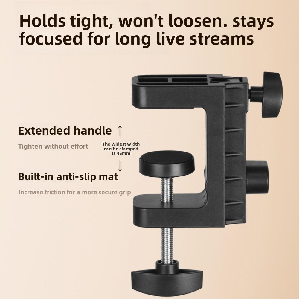 With Fill Light Mobile Phone Holder Adjustable Height Clamp Type Phone Holder Live Learning