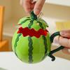 Heat Resistant Ceramic Watermelon Cup 500ml Capacity Coffee Mugs Cute Drinking Cup  Cafe