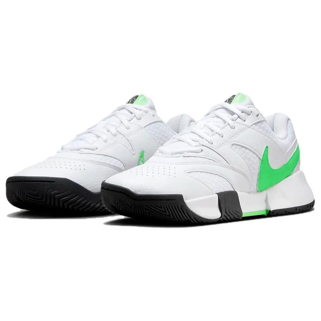 Nike Court Lite 4 White Poison Green Женские кроссовки Черные FD6575-105