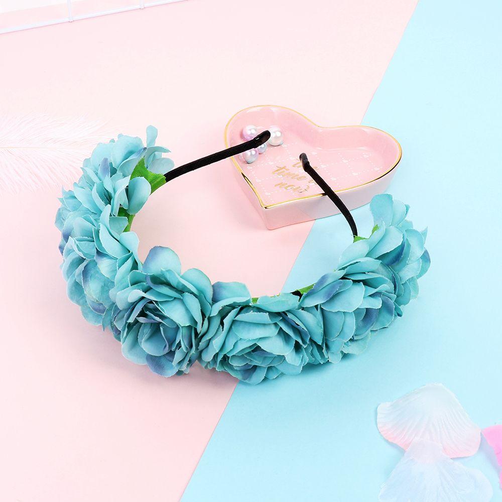Головные уборы Аксессуары для волос Обруч для волос для невесты Пляжный головной убор Свадебная вечеринка Женская цветочная повязка на голову