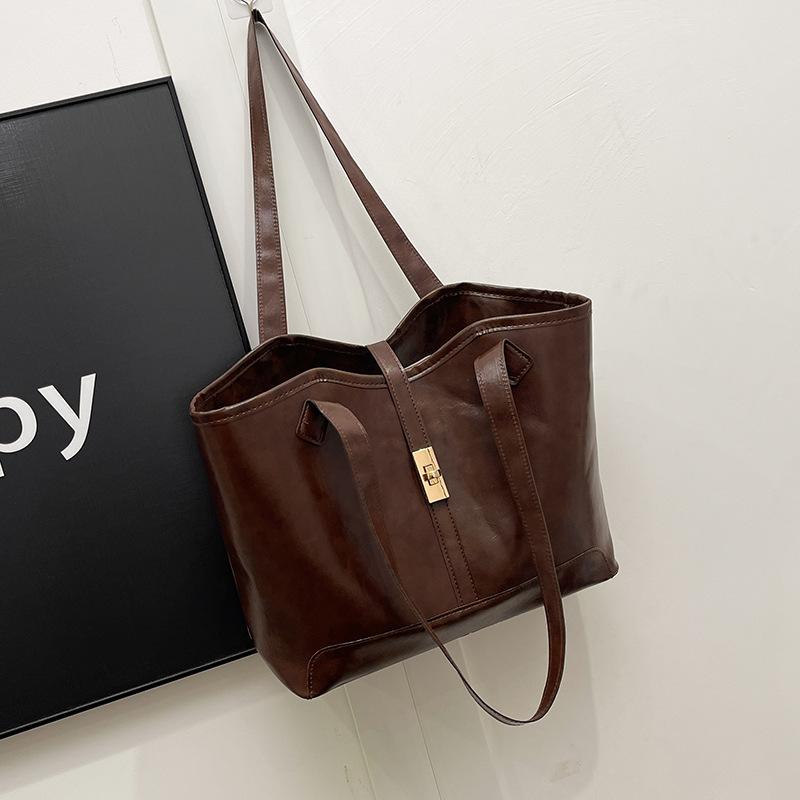 Высококачественная сумка для поездок на работу в стиле ретро, универсальная сумка через плечо и подмышку, сумка-тоут