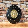 Medieval Lion Face Shield  Black Warrior Viking Shield  Shield for Reenactment  Battle Worn Armour Round Shield 55.88 Cm  Best For Gift