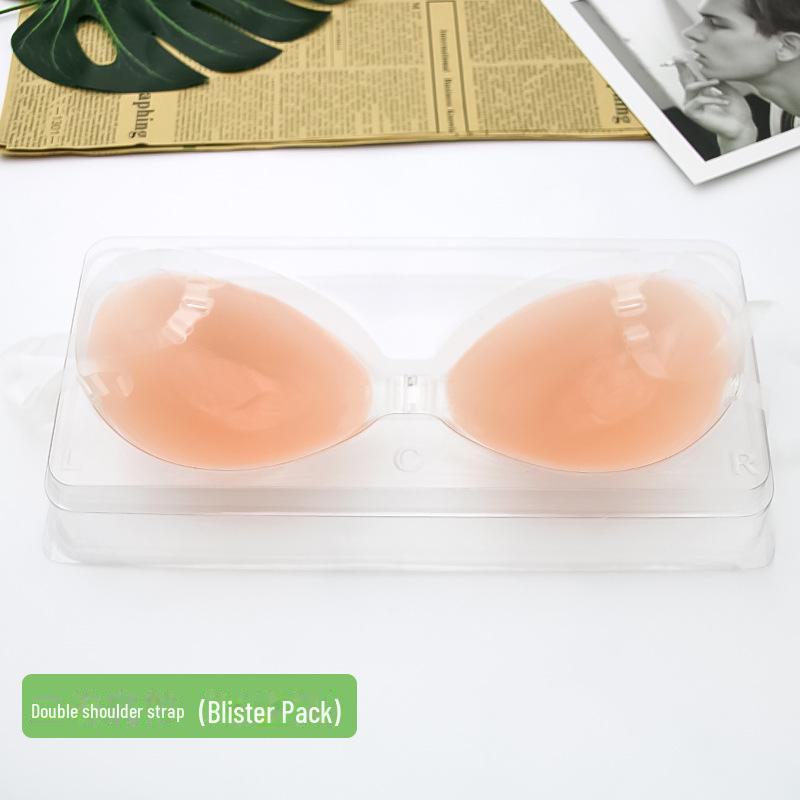 Silicone Push-Up Invisible Bra - Seamless, Anti-Exposure & Anti-Bump Design for Enhanced Small Busts