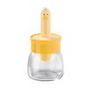 Seasoning Jar Glass Spice Dispenser Quantitative Countertop Kitchen Canister Sugar Bowl Condiment Bottle with Telescopic Spoon