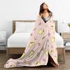 Pink Pom Pom Purin Cartoon blanket  Flannel Awesome Warm Throw blanket for Bed Sofa Spring/Autumn,