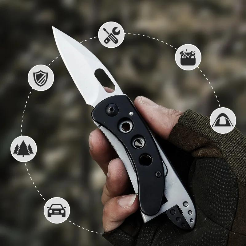 Новый многофункциональный гаечный ключ, инструментальный нож, складной нож для отдыха на природе, гаечный ключ для активного отдыха, многофункциональный бытовой тактический инструмент для кемпинга