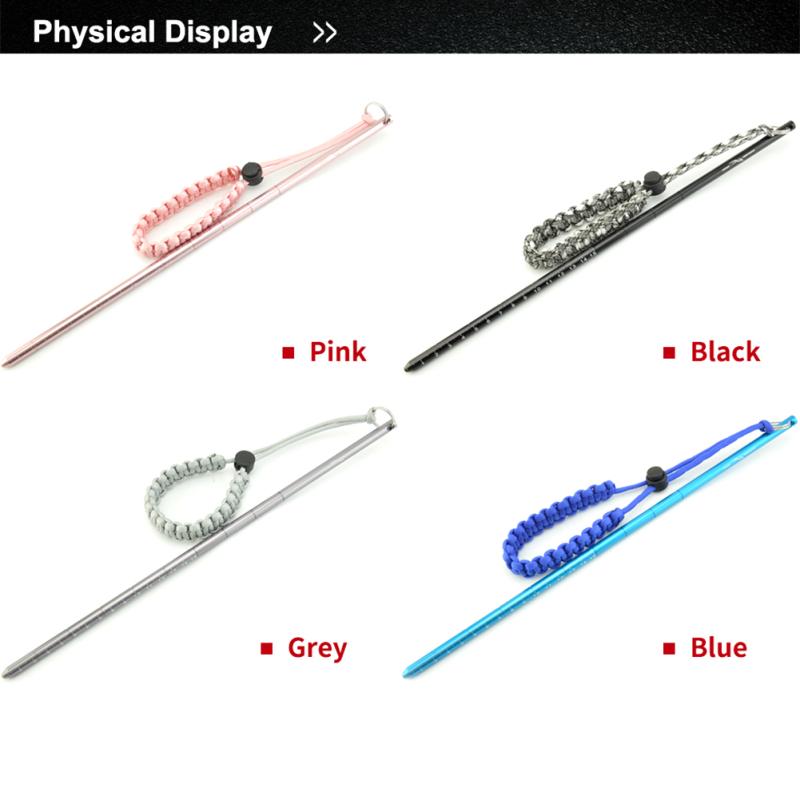 Light Weight Aluminium Alloy Scuba Diving Stick Pointer Rod With Hand Rope Underwater Shaker Noise