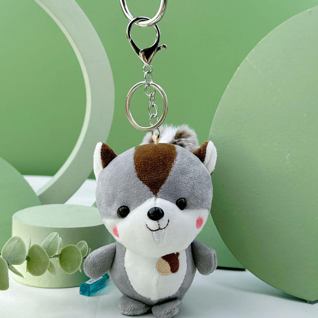 Adorable Squirrel Plush Keychain Toy - Perfect Children's Gift