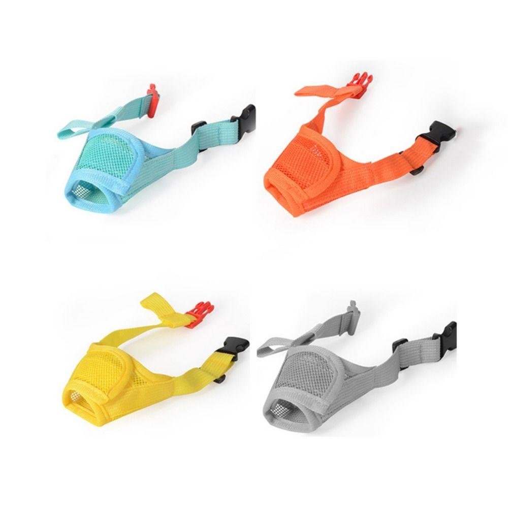 Adjustable Dog Muzzle Bite Chew Dog Mouthpiece Portable Dog Mouth Cover  Walking