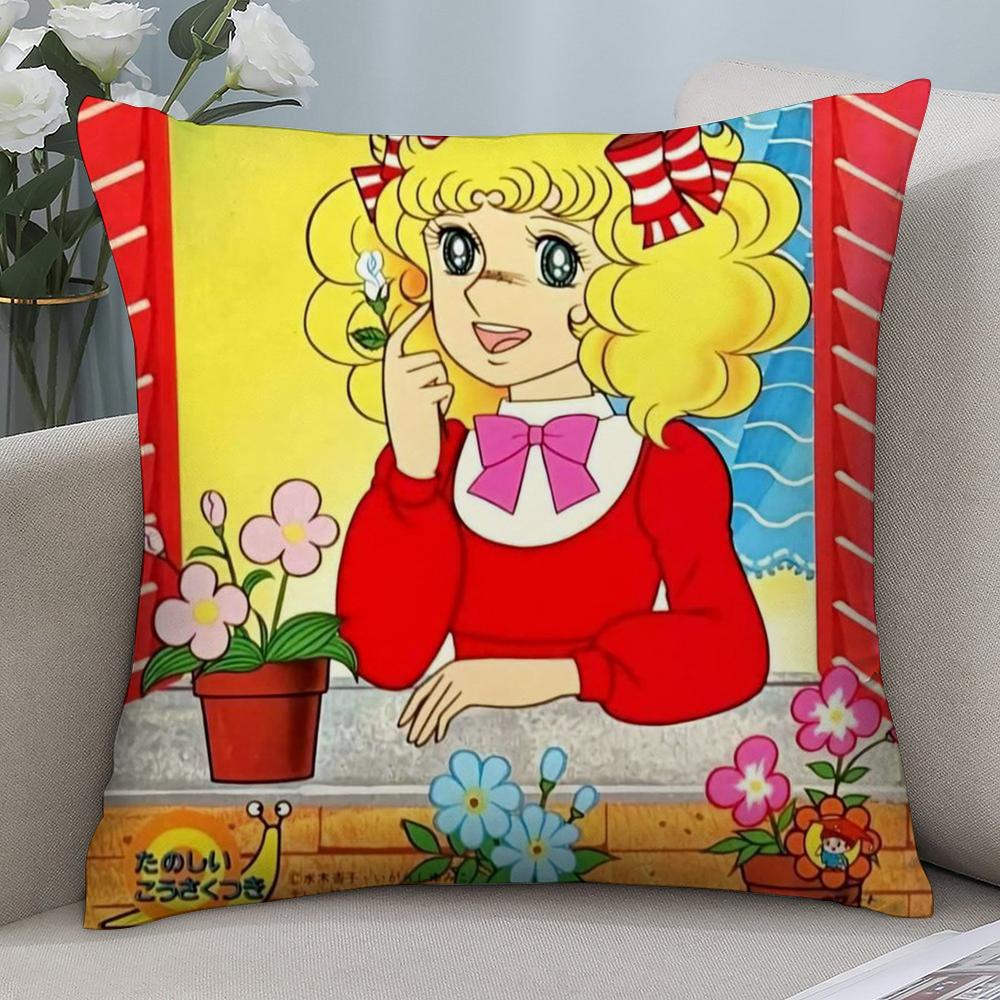 C-Candy Candy Anime Pillow Case Short Plush Sofa Decorative Gift Home Double-sided Printing Cushion