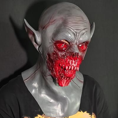 Реалистичная маска вампира с эффектом крови, латексный головной убор, ужасные розыгрыши, аксессуар для костюма на Хэллоуин, страшная косплей-вечеринка