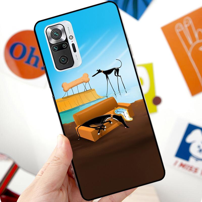 Чехол с борзыми для Xiaomi Redmi Note 12 Pro 11 8 9 10 Pro 9S 10S 11S 12S Redmi 12C 10C 9C 10A