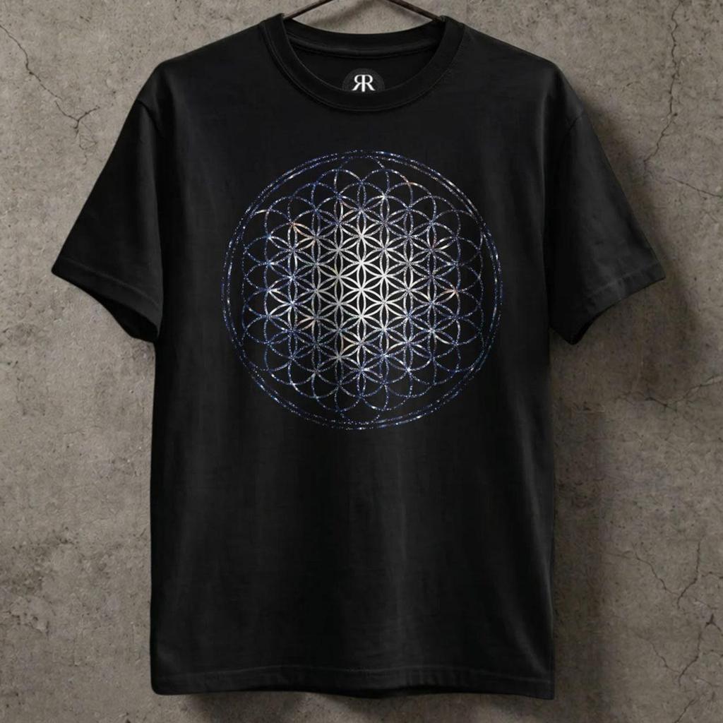 Flower of Life Shirt - Sacred Geometry Mandala Spiritual Graphic Tee