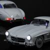EFVAK1 NEW 1:18 Benzs 300SL Alloy Car Model Sound and Light Pull Back Children's Toy Collectibles Birthday Gift
