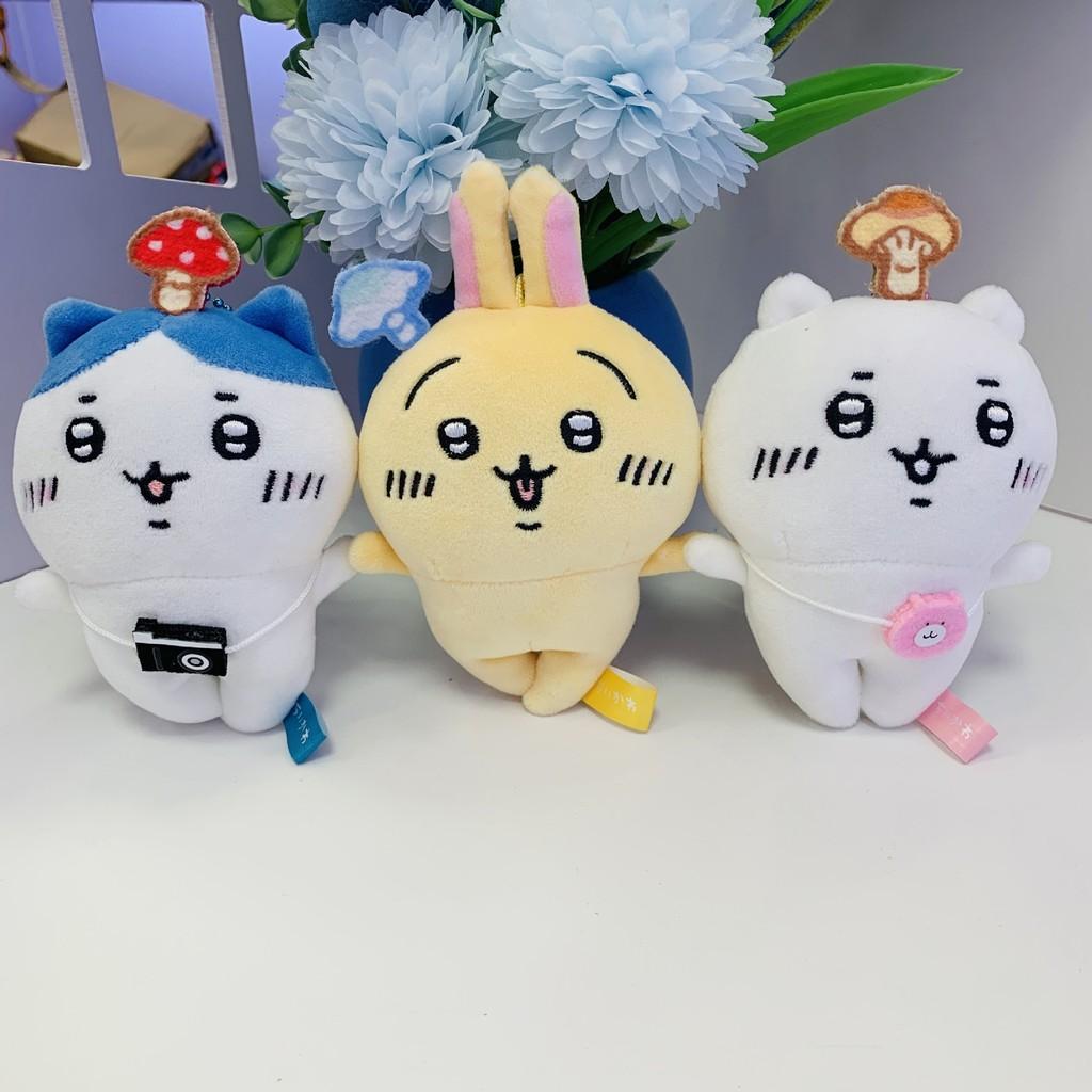 Очаровательный плюшевый брелок в виде медвежонка-гриба Чиикавы, идеально подходящий для любителей милых животных