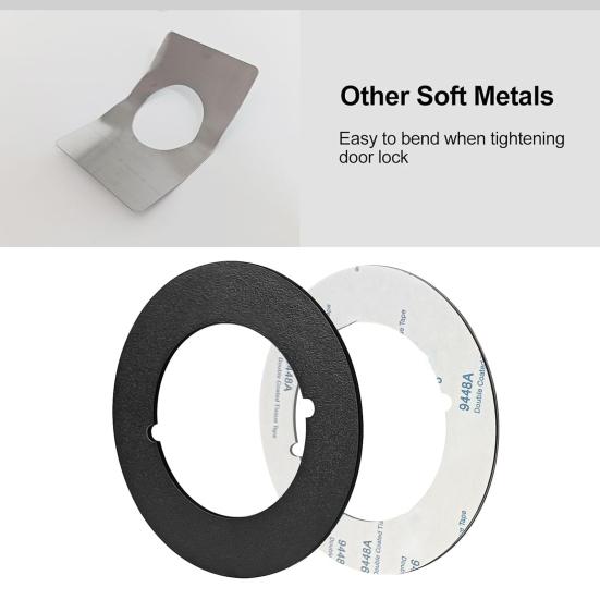 1/2 шт. круглые дверные ручки пластины самоклеящиеся устойчивые к царапинам простая установка дверная ручка крышка