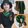 70cm Square Silk Scarf Women Thin Lightweight Korean Style Neck Wrap Fashion Accessory
