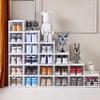3pcs-Transparent Thickened Shoes Box Dust-proof Moisture-proof Home Shoe Storage Case Fold Shoes Case Stackable Shoe Organizer