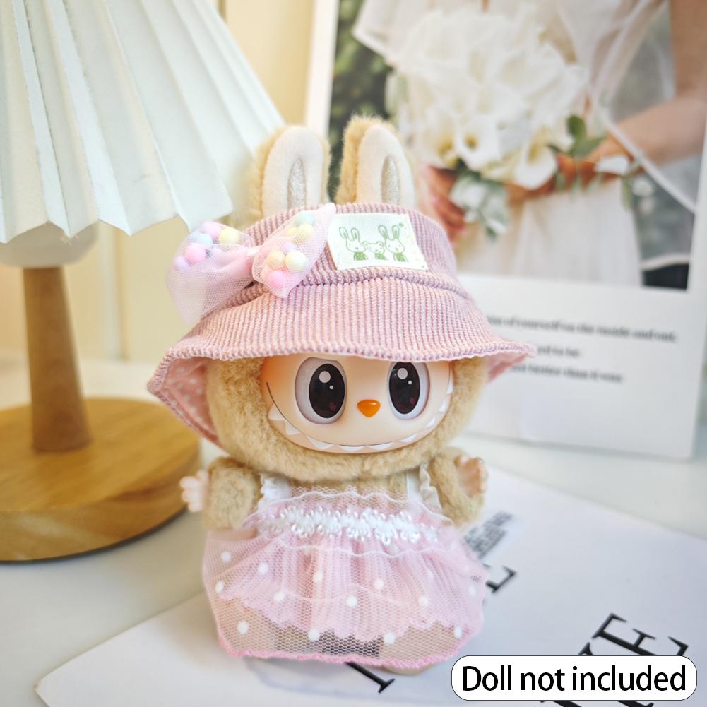 For 17cm Labubu Doll Clothes Fashion Clothes Hoodies Doll Clothes Color Match Hoodies Dolls Accessories Cute Decoration Little Cloths