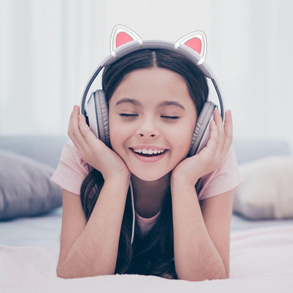 1 Pair Cute Headphones Gaming Decoration Attachment Headset Cat Ears