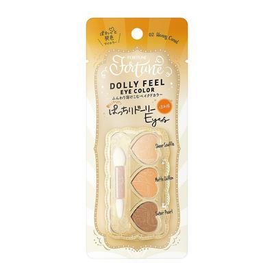 KOSE Fortune Dolly Peel Тени для век 02 Палетка теней 3 цвета