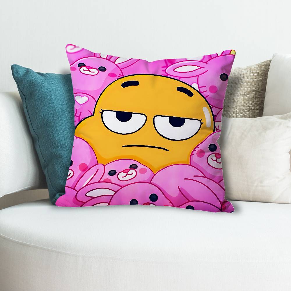 Cartoon AAmazing World GGumball Various Sizes Square Pillow Case For Car Home Bedchamber Decor Custom Valentine gift