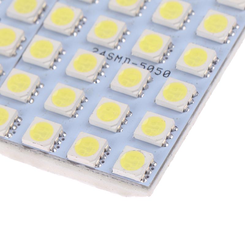 Car Interior 5050 Led White Light Smd Lamp Panel T10 Festoon Dome Ba9S 12V 5W