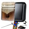 Black Ebony Black Walnut Solid Wood Thumb Mini Mini Thumb Mini Kalimba Easy for Storage Bag Included of Black Ebony Solid Yaenkaku, 17-note Kalimba,