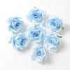 5 шт. Смешанные синие искусственные головки цветов для свадебного украшения, домашнего декора, DIY, поздравительные надписи на день рождения, рождественский венок, поделки, искусственный цветок