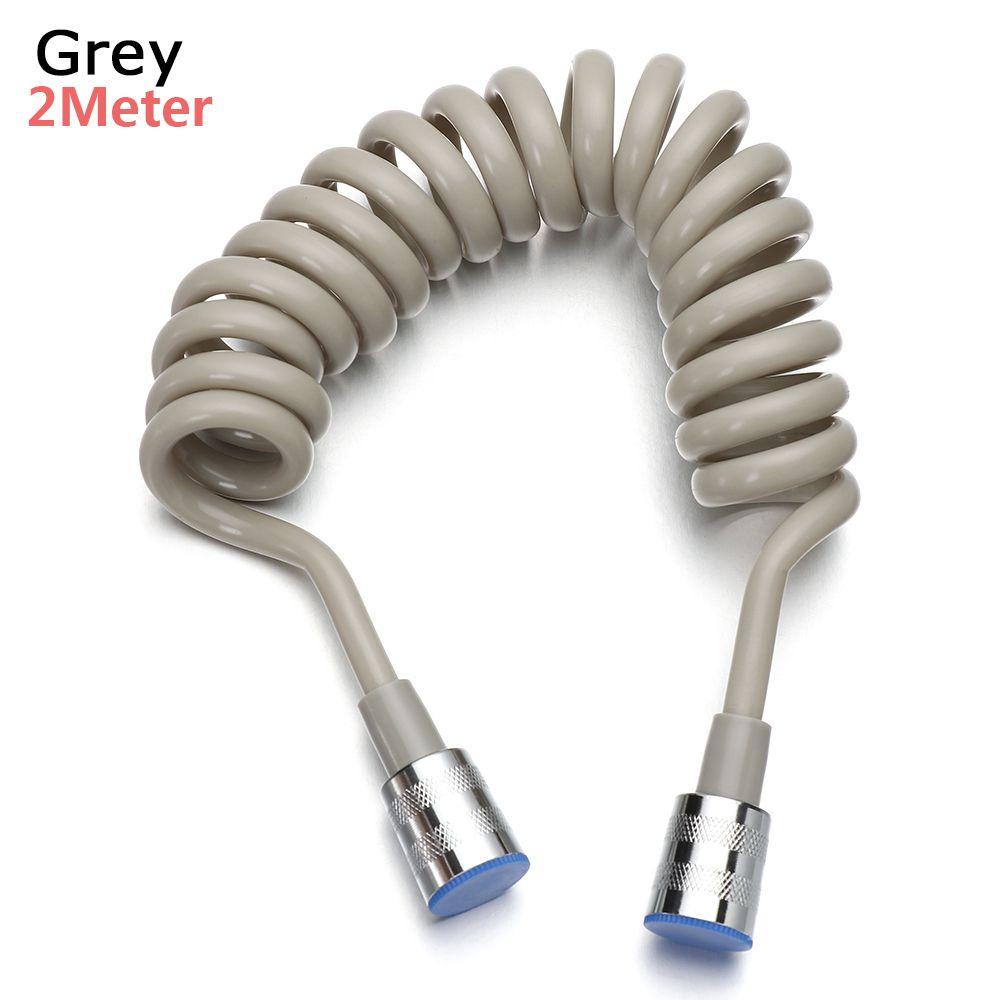 Style Anti-wrap Flexible Toilet Bidet Spring Shower Hose Water Plumbing Bath Sprayer Connect Pipe