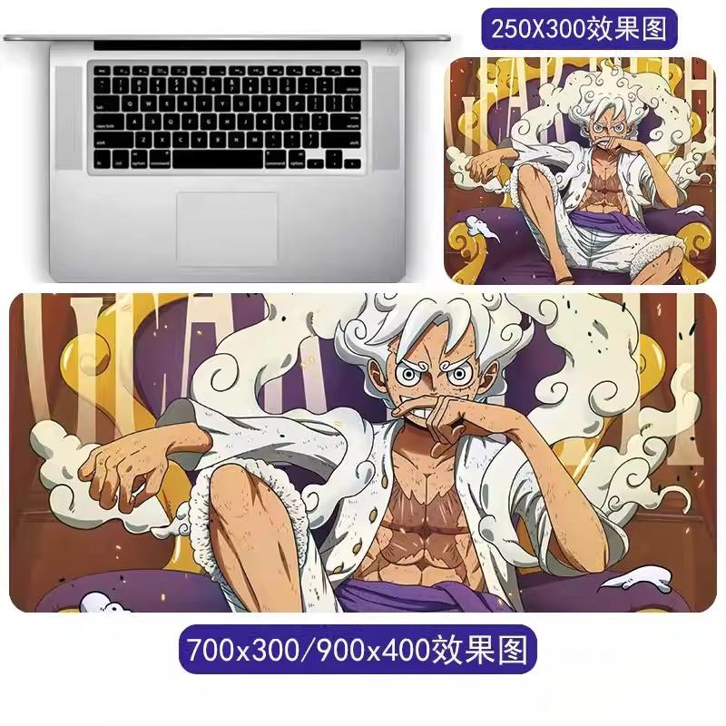 Мультяшный Аниме Коврик для Мыши Большой One Piece Ророноа Зоро Манки Д. Коврик для стола Luffy Animation Game Office Компьютерный коврик Двумерный Периферийный