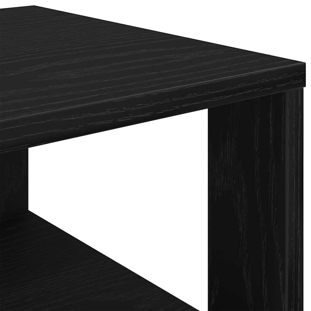 Vidaxl Półka Na Buty, Czarna, 61X32X70 Cm, Materiał Drewnopochodny