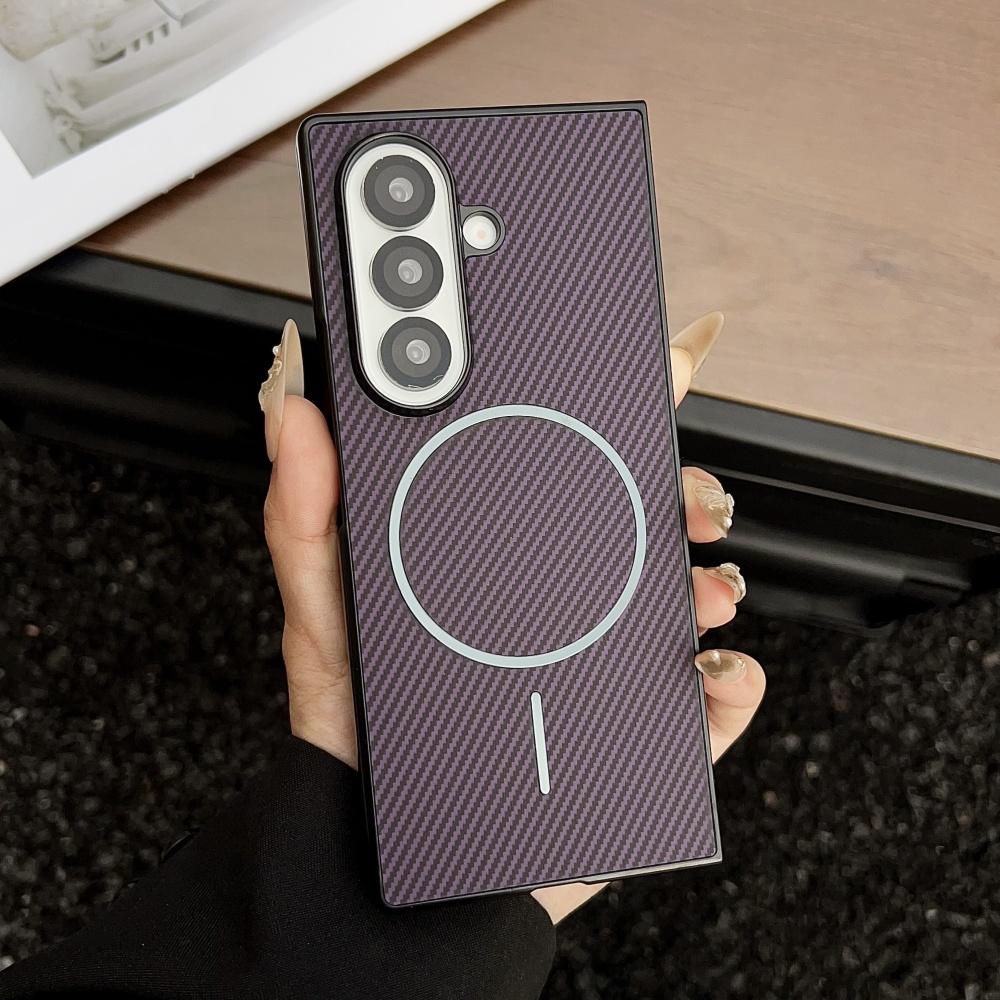 Ультратонкий магнитный чехол из углеродного волокна для Samsung ZFold 7 Fold6 Fold5 Fold4 Fold3 5G Противоударная защитная крышка для Fold 7