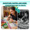 Pony Beads Fast Stringing Tray for 6×9mm Pony 6×6mm Letter Beads | Bead Bracelet Making Board Tray with 3 Beading Needles Storage Tube