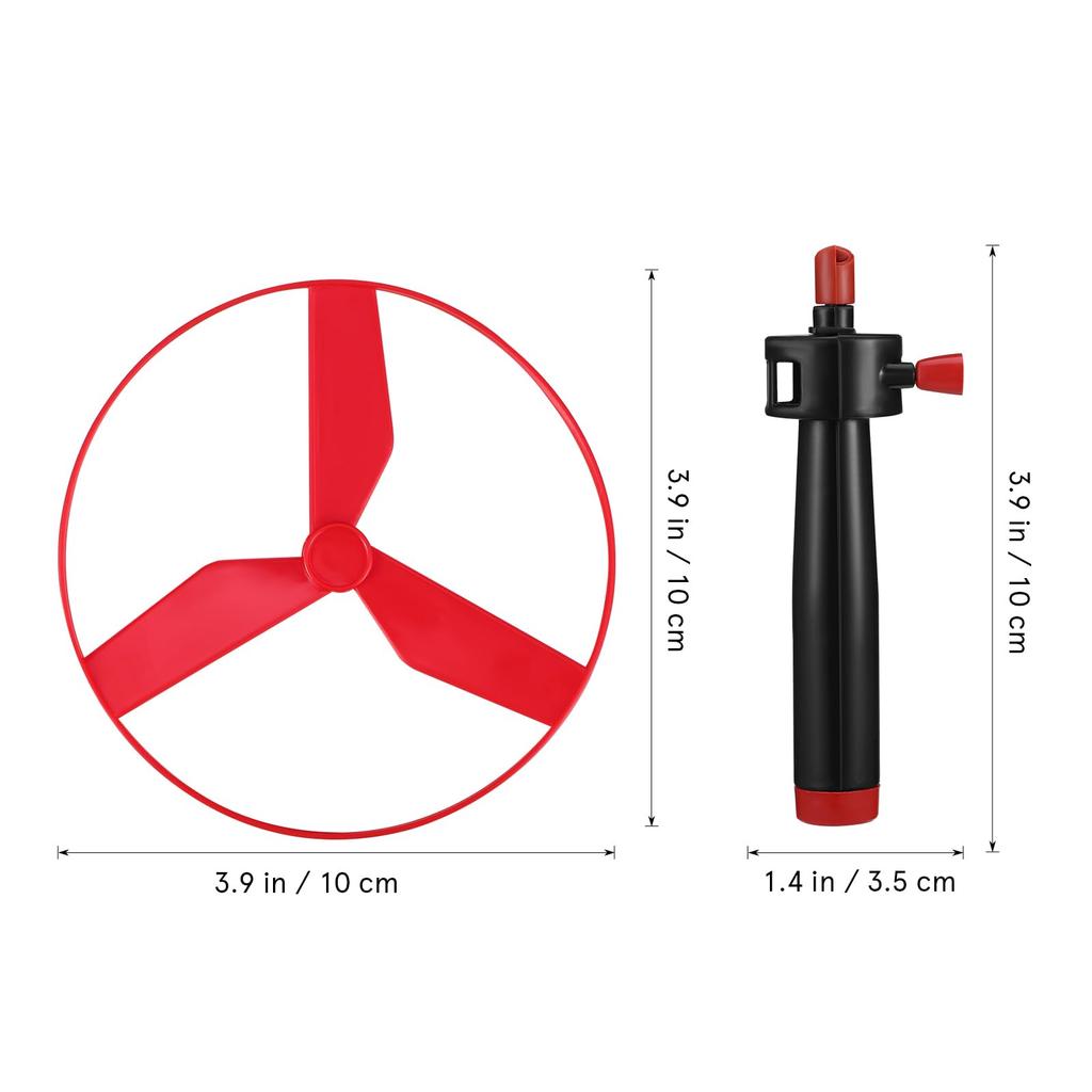 DECHOUS Бамбуковый волчок НЛО Летающий светящийся бамбуковый волчок Летающий пропеллер Веревочный пластиковый летающий вертолет Парковые игровые товары